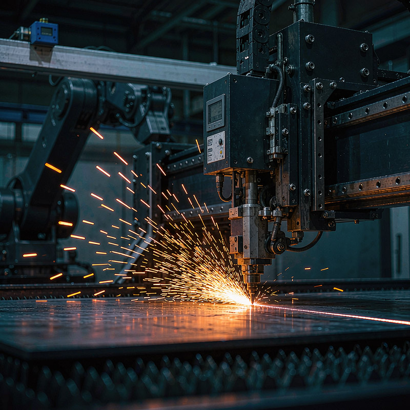 Custom Laser Cutting of Stainless Steel Plates for Machinery Manufacturer